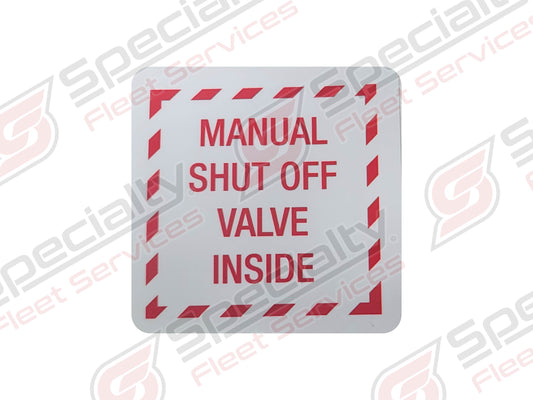 MANUAL SHUT OFF INSIDE